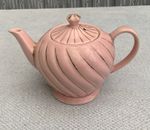 Small Retro SADLER Vintage  Pink & Gold SWIRL TEAPOT