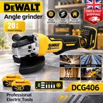 DEWALT DCG405 125mm Flat Head Angle Grinder Bare Tool 20V Brushless Lithium
