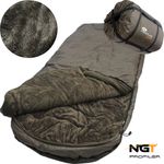 NGT Fishing Sleeping Bag 5 Season Carp Fishing Profiler Thermal Fleece Lined