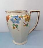 Vintage Gibsons Adept Hand Painted Floral Pottery Jug Pitcher 15cm