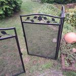 5x Garden Fence Metal Wire Panels with Gate Yard Pet Dog Playpen Animal Barrier
