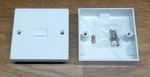 SECONDARY SLAVE BT TELEPHONE EXTENSION SOCKET 2/3A IDC WITH BACK BOX 69MM