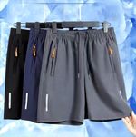 Men's Ice Silk Quick Dry Sports Shorts Summer Gym Jogging Shorts