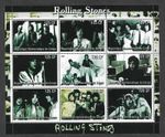 THE ROLLING STONES SPECIAL SHEET OF STAMPS ROCK POP MUSIC USED CTO