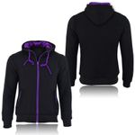 LADIES FLEECE HOODIE WOMENS REMOVABLE CE ARMOUR MOTORBIKE / MOTORCYCLE JACKET