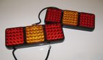 PAIR TRAILER REAR LED LIGHT LAMP REPLACEMENT IFOR WILLIAMS HORSE BOX HB 505 510 