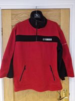 Genuine Yamaha Racing Paddock Red Team Wear Zip Up Fleece Jacket Size L