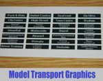 Digital Destination Decals Bus Blinds Self Adhesive 1/76 Corgi & UKBUS models