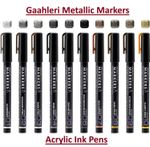 Gaahleri Metallic Markers - Acrylic Ink Pens - Modelling, Hobby (All Colours)