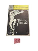 1965 Half a Sixpence Playbill Tommy Steele + Ticket Broadhurst
