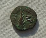 58-61 A.D. Ancient Judea AE Bronze Prutah Nero, Porcius Festus, Palm 17mm, 2.77g