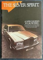ROLLS ROYCE Silver Spirit Car Sales Brochure 1980