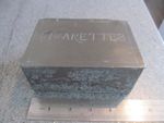 art nouveau embossed wild deers pewter cigarettes box 5" long