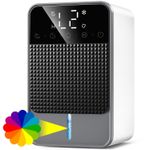 Dehumidifiers for Home, 1.8L Portable Dehumidifier Bedroom Sleep White 