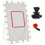7x4 FT Adjustable Volleyball Rebounder Net Volleyball Training Equipment Net