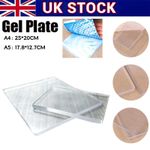 A4 / A5 Transparent Gel Printing Plate Gel Arts Clear Plate Printmaking Supplies