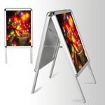 A2 A-BOARD PAVEMENT SIGN POSTER SNAP FRAME DOUBLE SIDE SIGN DISPLAY STAND 