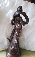 Par Louis Moreau, Medaille d'or, French Sculpture Muse Champetre