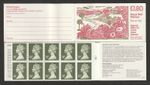 GB 1987 FU3b £1.80 Booklet. Garden Ideas. Right Selvedge. Cyl.B2. Good Perfs