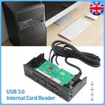 5.25" Internal Card Reader Media Dashboard PC Front Panel USB 3.0 Type-C Adapter
