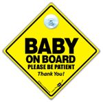Baby on Board Please Be Patient Car Sign, Baby on Board Sign, Baby in Car Sign