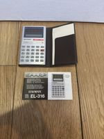 Sharp EL-316 Calculator ELSI MATE Solar Cell with original instructions and case