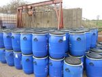 1 x 100L Blue Clip Top Plastic Barrel, Water Butt, Storage Barrel, Feed Bin
