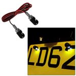 Oxford Halo LED Motorcycle Motorbike Number Plate Bolts - EL345