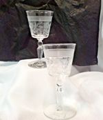 Libbey's Rock Sharpe Caprice Pattern Crystal Glasses
