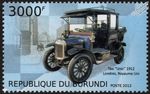 1912 UNIC London Taxi Cab (Reg: LF 5795) Car Vehicle Stamp