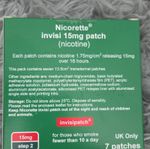 Nicorette Invisi Patch 15mg Nicotine Stop Smoking Step 2 - 7 Patches UK Only
