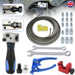 Brake Pipe Flaring Tool for 4.75mm DIN Brake Line Pipe 3/16" with Tube Cutter UK