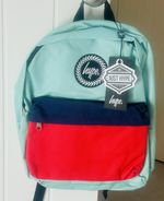 Hype Colourblock Backpack Rucksack in Blue, Red & Navy-perfect BTS backpack