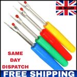 4 PCS ASSORTED COLOURS SEAM RIPPER STITCH UNPICKER SEWING TOOL THREAD PICKER