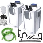 Aquarium Fish Tank External Canister Filter & Media with Optional UV Steriliser