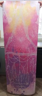YogaBellies Tie Dye Dream Catcher Peace Love yoga Mat