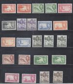 CAYMAN ISLANDS GV1  1938-48 SET OF 14 + 9 MINT LIGHTLY/NEVER HINGED  SG 115/126a