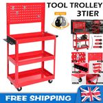 3 Tier Heavy Duty Tool Storage Trolley Cart Garage Workshop - 250kg Mechanic diy