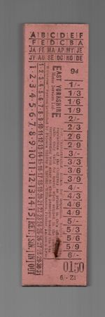 EAST YORKSHIRE BLOCK OF UNUSED  50 TICKETS