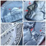 1961 Jefferson Nickel with A DDR and DDO Error Variety