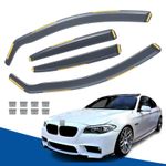 Smoke Black Wind Deflectors for BMW 5 Series F10 2010-2017 4-Door Saloon 4pc Set