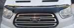 Bonnet Protector Bug Guard Solid Black ABS For Ford Transit MK8 2014-18