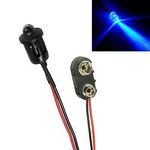 Flashing Blue Shed / Greenhouse Dummy Fake Alarm LED + PP3 Connector
