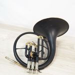 NIKKAN Japan Mellophone 3 valve Vintage Brass Instrument Used with Case AS-IS