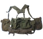 British Army OD 58 Pattern Webbing Military Surplus Airsoft 58P Canvas Belt Kit
