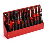 Plier Organizer Rack, Pliers Cutters Organizer, Black/Red 11-Slot Plier Rack