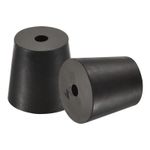 5PCS Rubber Tapered Plug Bottle Stopper 20mm to 26mm with Hole Good Resistance