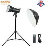 Godox SL60W SL-60W 5600K Studio LED Video Light + 95cm Softbox + Light Stand