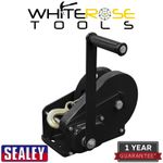 Sealey Geared Hand Winch with Brake & Cable 1130kg Capacity