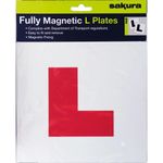 Sakura Fully Magnetic L Plates – Learner Driver Sign (1 Piece)
